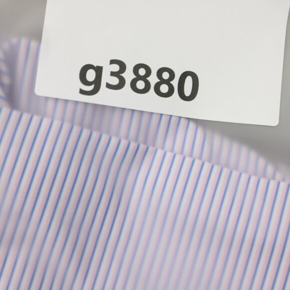 Harlestons Polo Shirt Mens 2XL XXL Pink/Blue Striped Tailored Fit Short Sleeve - Picture 15 of 15